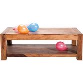 Boston Silver Contemporary Solid Wood Rectangular Coffee Table 120cm